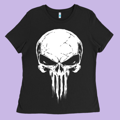 The Punisher Ladies Tee Designed By Artchic