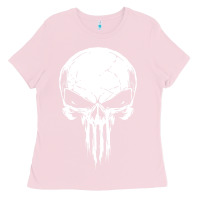 Bubblegum Pink the punisher Ladies Tee - ArtChic