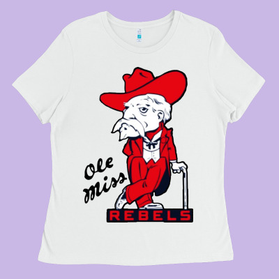 Vintage Colonel Reb Mascot Ladies Tee Designed By Artchic