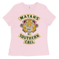 Bubblegum Pink Mayans MC Classic Ladies Tee - ArtChic