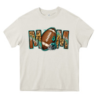 Cream American football mom Heavy Core Tee - Jasminsmagicworld