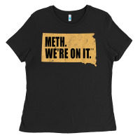 Black mens meth we're on it south dakota anti drugs campaign vintage t shirt Ladies Tee - ArtChic
