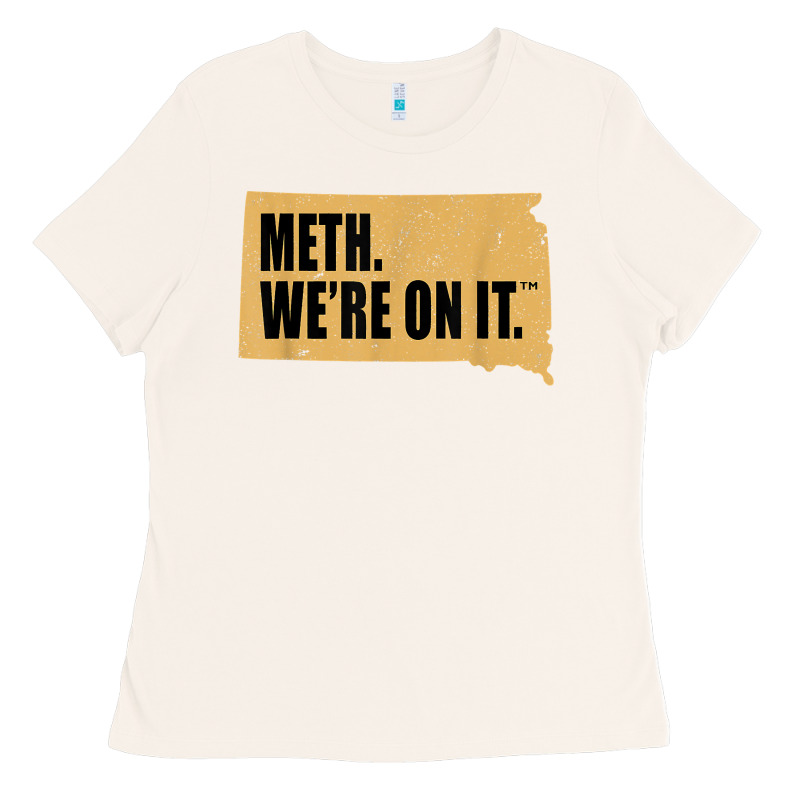 Mens Meth We're On It South Dakota Anti Drugs Campaign Vintage T Shirt Ladies Tee by ArtChic | Teevron