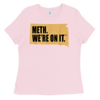 Bubblegum Pink mens meth we're on it south dakota anti drugs campaign vintage t shirt Ladies Tee - ArtChic