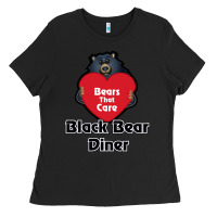 Black resto, black bear diner Ladies Tee - ArtChic