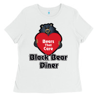 White resto, black bear diner Ladies Tee - ArtChic