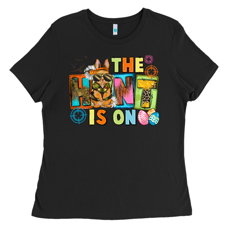 The Hunt Is On Easter Day Ladies Tee by CowGirlArtShop | Teevron