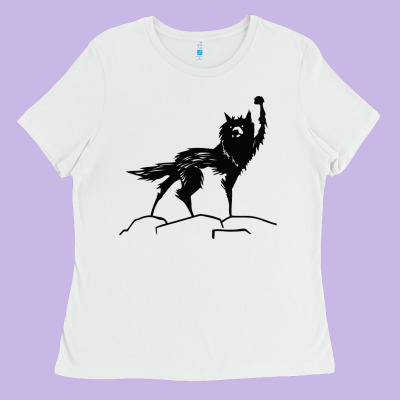 Fantastic Mr Fox Wolf Ladies Tee Designed By Artchic