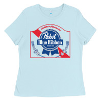 Baby Blue pabst blue ribbon 1 Ladies Tee - ArtChic