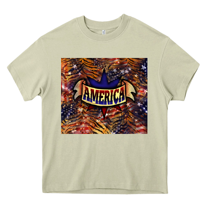Tiger America Tumbler 4th Of July Heavy Core Tee by HowdyJamesFarm | Teevron