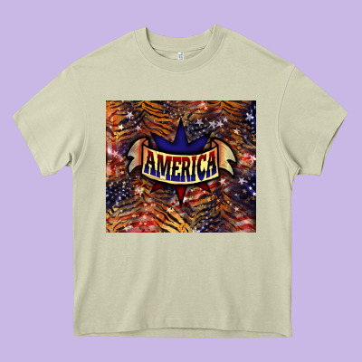 Tiger America Tumbler 4th Of July Heavy Core Tee Designed By Howdyjamesfarm