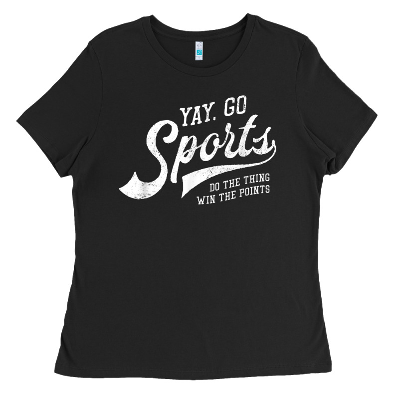 Yay Go Sports Vintage Funny Sports Ladies Tee by ArtChic | Teevron