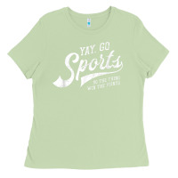 Matcha Yay Go Sports Vintage Funny Sports Ladies Tee - ArtChic
