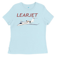 Baby Blue learjet airplane flying pilot long sleeve t shirt Ladies Tee - ArtChic
