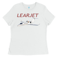 White learjet airplane flying pilot long sleeve t shirt Ladies Tee - ArtChic