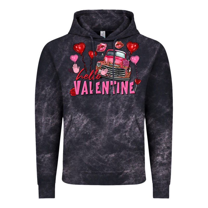 Hello Valentine Valentine's Day Truck Vintage Hoodie by FaDigitalArtStudio | Teevron