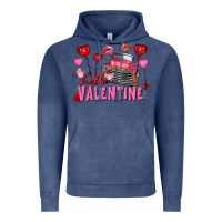 Vintage Denim hello valentine valentine's day truck Vintage Hoodie - FaDigitalArtStudio