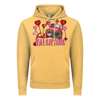 Vintage Mustard hello valentine valentine's day truck Vintage Hoodie - FaDigitalArtStudio