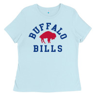 Baby Blue vintage distressed bill Ladies Tee - ArtChic