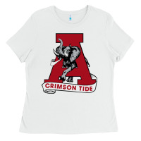 White alabama roll tide Ladies Tee - ArtChic