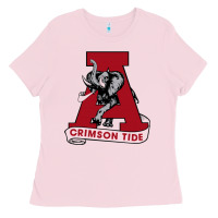 Bubblegum Pink alabama roll tide Ladies Tee - ArtChic