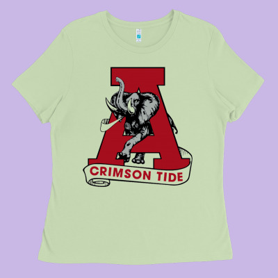 Alabama Roll Tide Ladies Tee Designed By Artchic