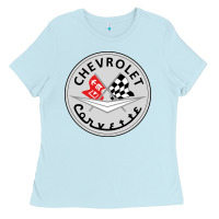 Baby Blue #corvette Ladies Tee - ArtChic
