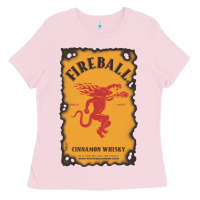 Bubblegum Pink fireball cinnamon whisky Ladies Tee - ArtChic