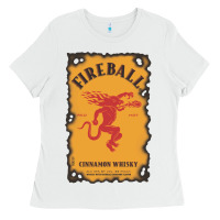 White fireball cinnamon whisky Ladies Tee - ArtChic