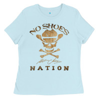 Baby Blue Shoes nation no shoes nation no shoes nation no shoes nation Ladies Tee - ArtChic