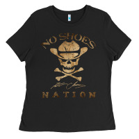 Black Shoes nation no shoes nation no shoes nation no shoes nation Ladies Tee - ArtChic