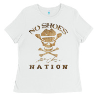 White Shoes nation no shoes nation no shoes nation no shoes nation Ladies Tee - ArtChic