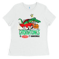 White nhra 1977 gatornationals t shirt t shirt Ladies Tee - ArtChic