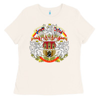 Bone praha prague czech republic coat of arms ex czechoslovakia t shirt Ladies Tee - ArtChic