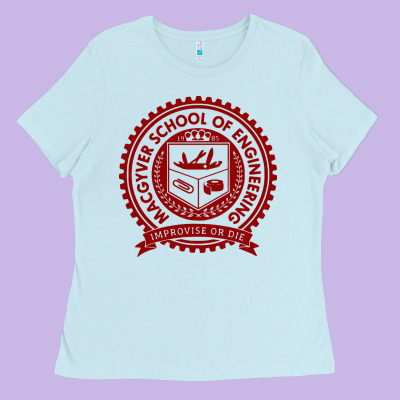 Macgyver School Of Engineering Ladies Tee Designed By Artchic