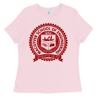 Bubblegum Pink macgyver school of engineering Ladies Tee - ArtChic