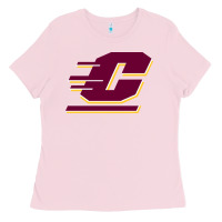 Bubblegum Pink The central michigan of chippewas Ladies Tee - ArtChic