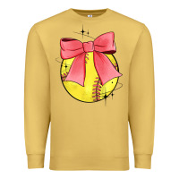 Antique Gold coquette softball bow Premium Sweatshirt - JahusDesignShop