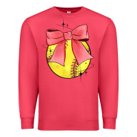 Cardinal coquette softball bow Premium Sweatshirt - JahusDesignShop