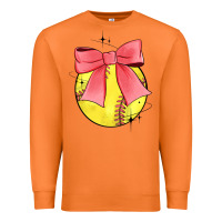 Carrot coquette softball bow Premium Sweatshirt - JahusDesignShop