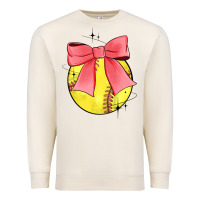 Sandshell coquette softball bow Premium Sweatshirt - JahusDesignShop