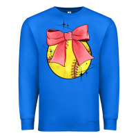 True Royal coquette softball bow Premium Sweatshirt - JahusDesignShop