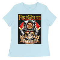 Baby Blue firehouse rock love Ladies Tee - ArtChic