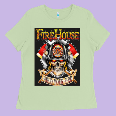 Firehouse Rock Love Ladies Tee Designed By Artchic