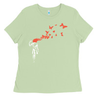 Matcha banksy headshot butterfly Ladies Tee - ArtChic