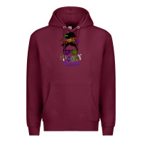 Burgundy spooky mama Premium Hoodie - SublimationCraftShop