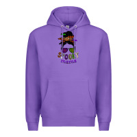 Purple spooky mama Premium Hoodie - SublimationCraftShop