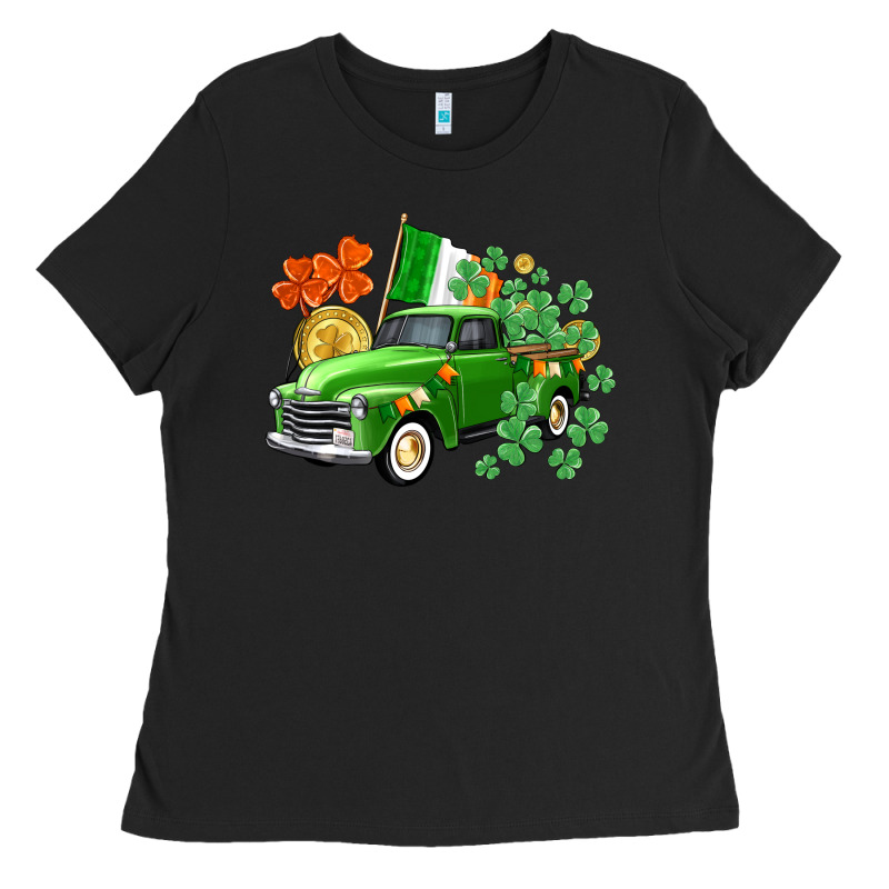 Western St. Patrick's Day Truck Ladies Tee by CowGirlArtShop | Teevron