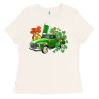 Bone Western St. Patrick's Day truck Ladies Tee - CowGirlArtShop
