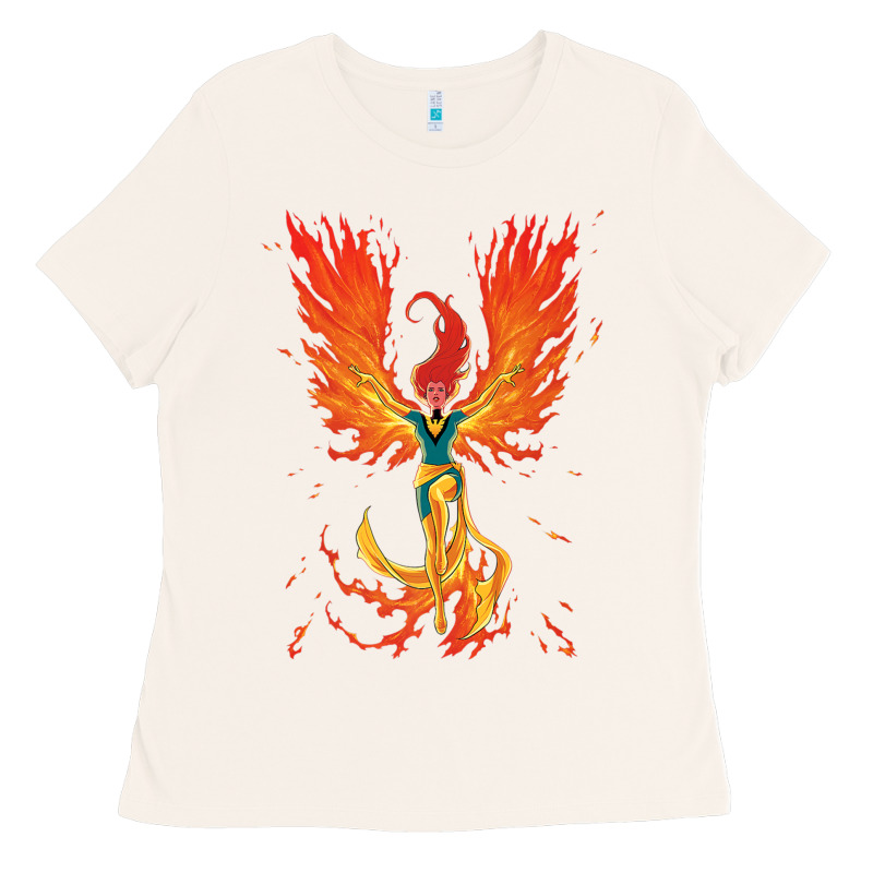 X-men Jean Grey Phoenix Cosmic Flames Ladies Tee by ArtChic | Teevron